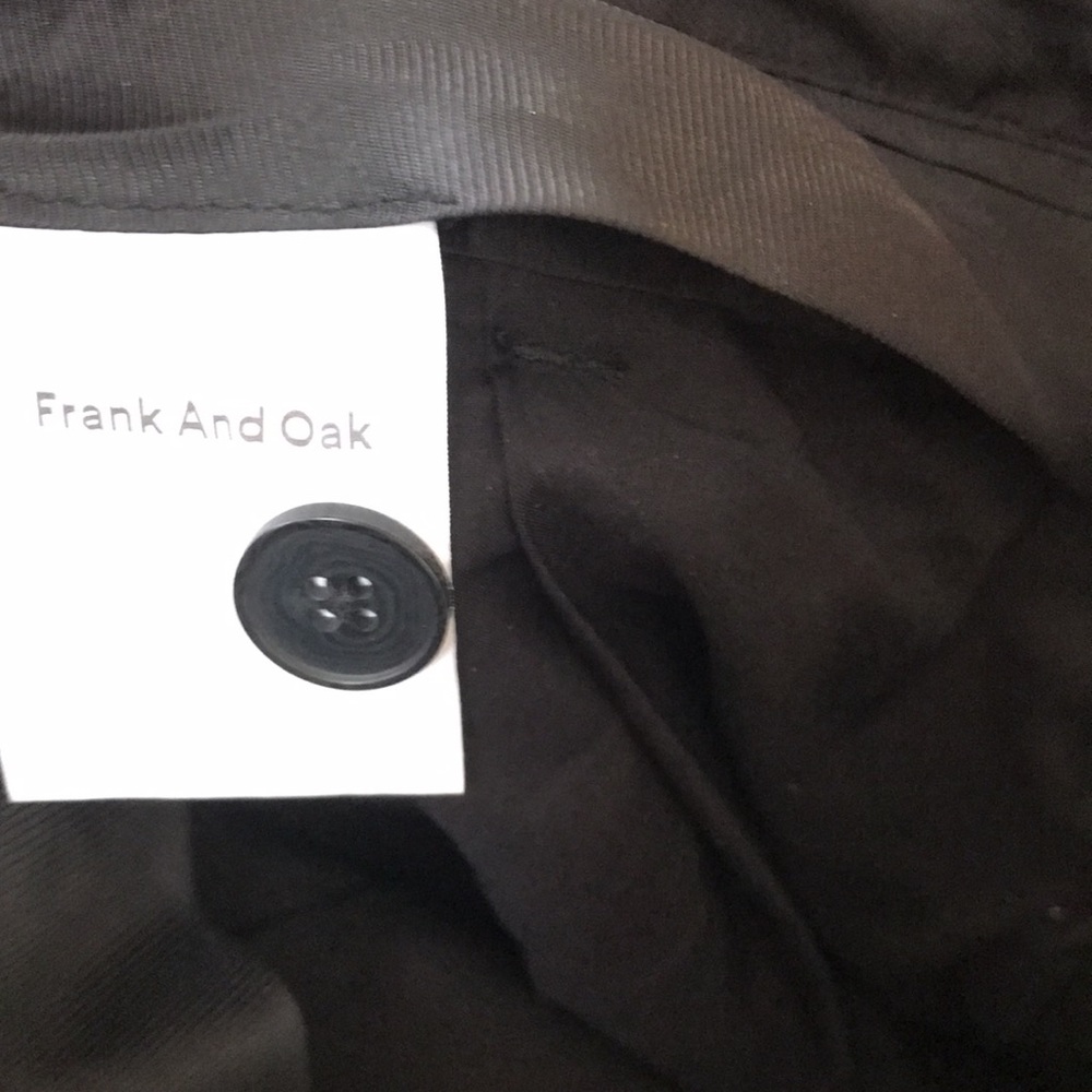 Frank & Oak Wool Charcoal Dress Pants - Picture 9 of 10